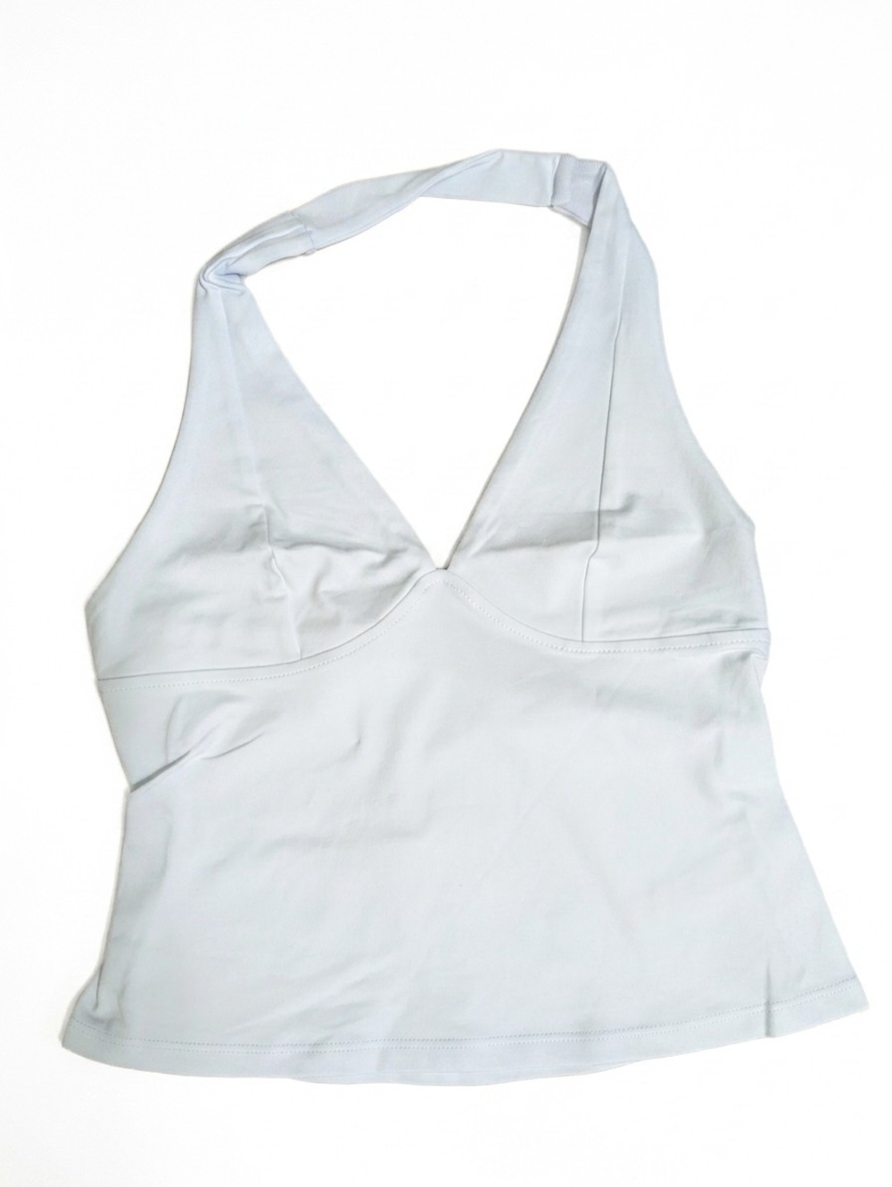 Free People Intimately White Still Here Halter Crop Top Women Small